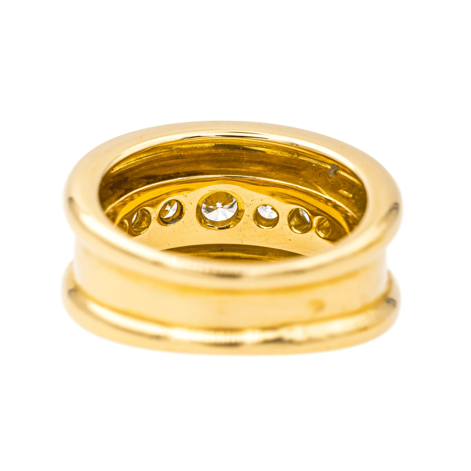 18k yellow gold Diamond ring - Image 5