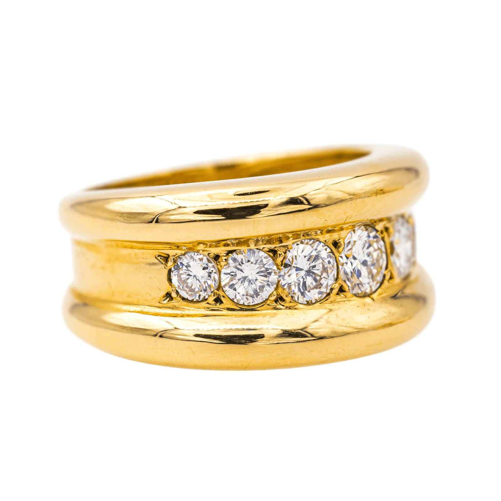 18k yellow gold Diamond ring - Image 7