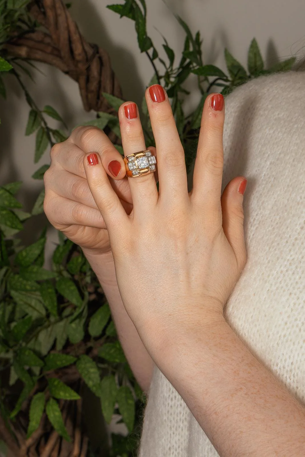 Yellow Gold Diamond Ring  - Image 2