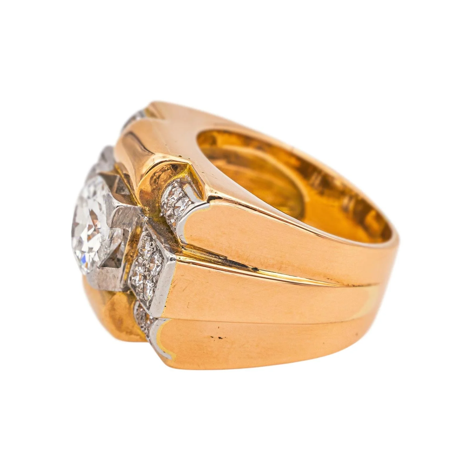 Yellow Gold Diamond Ring  - Image 4