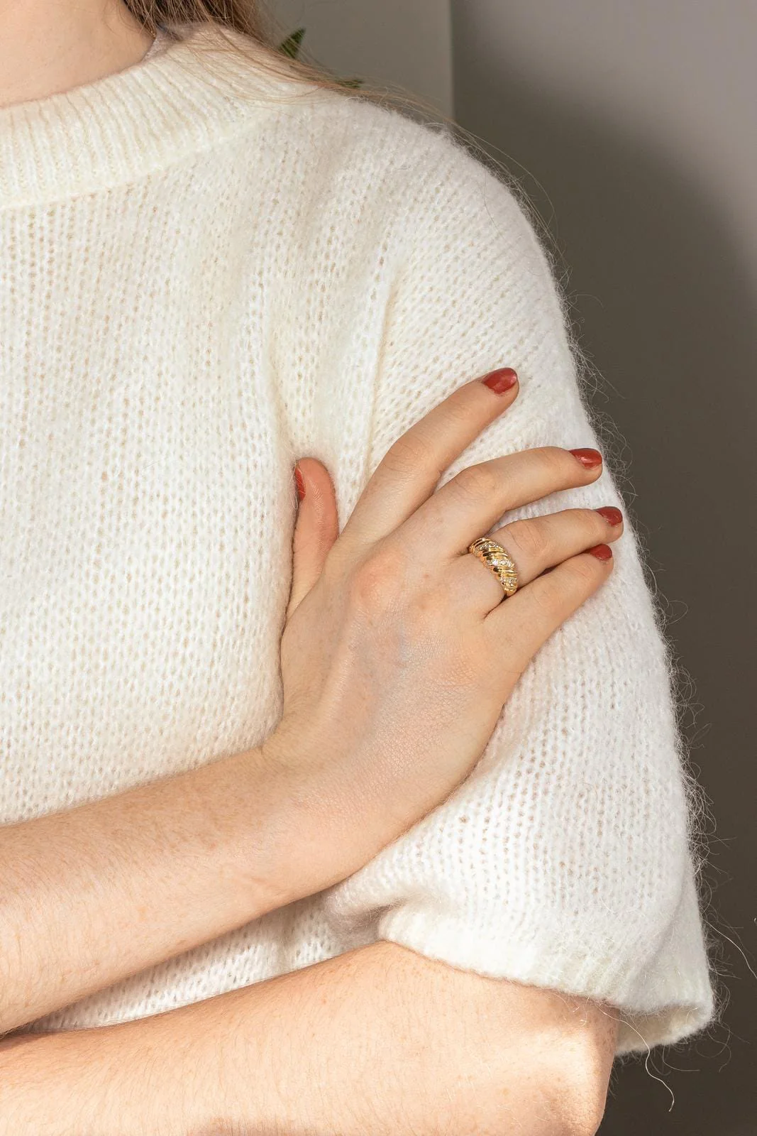 Yellow gold diamond ring - Image 2