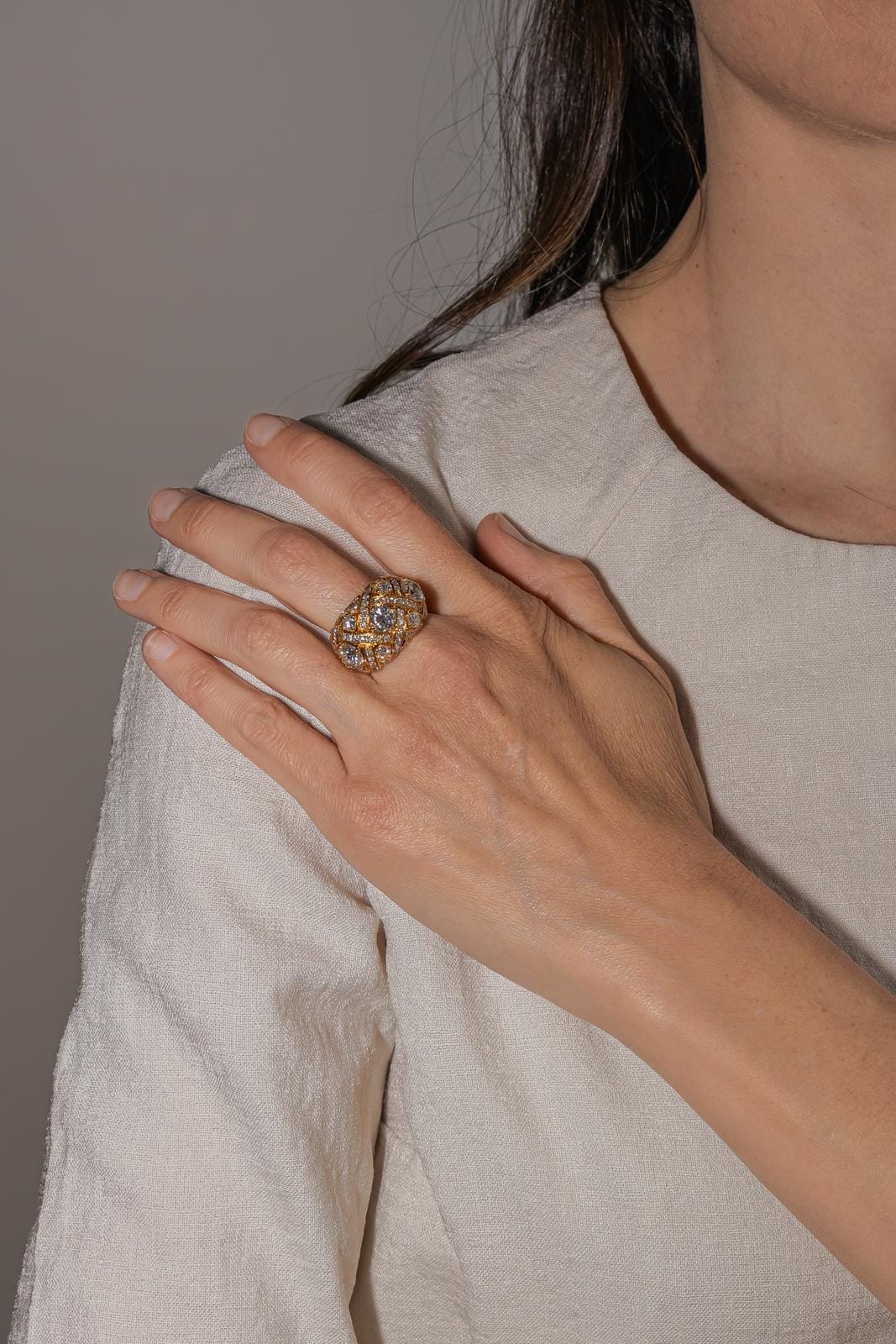 Yellow Gold Diamond Ring  - Image 2