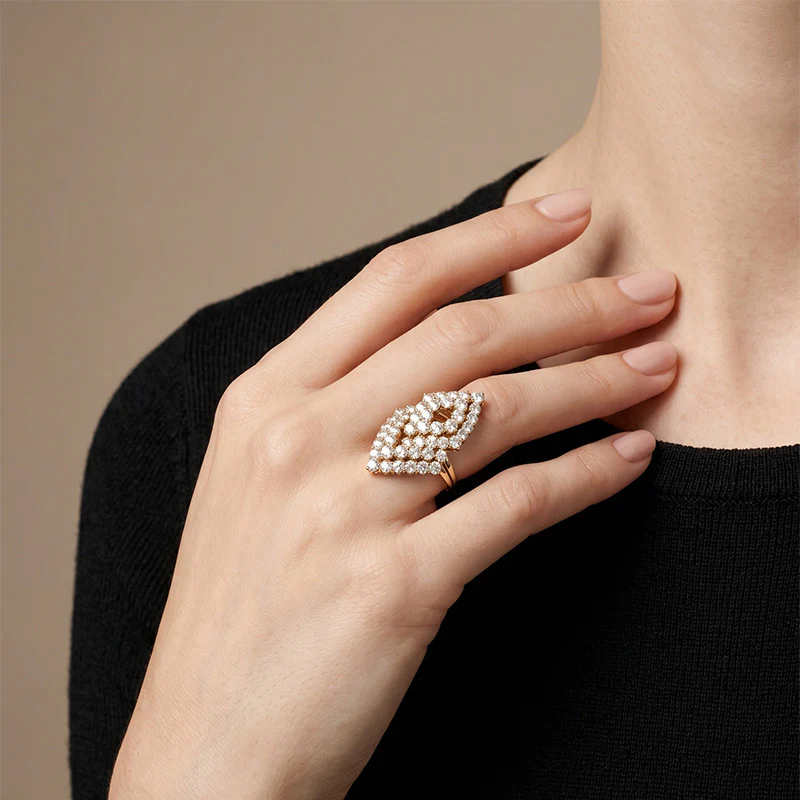 Yellow Gold and Diamond Ring  - Image 2