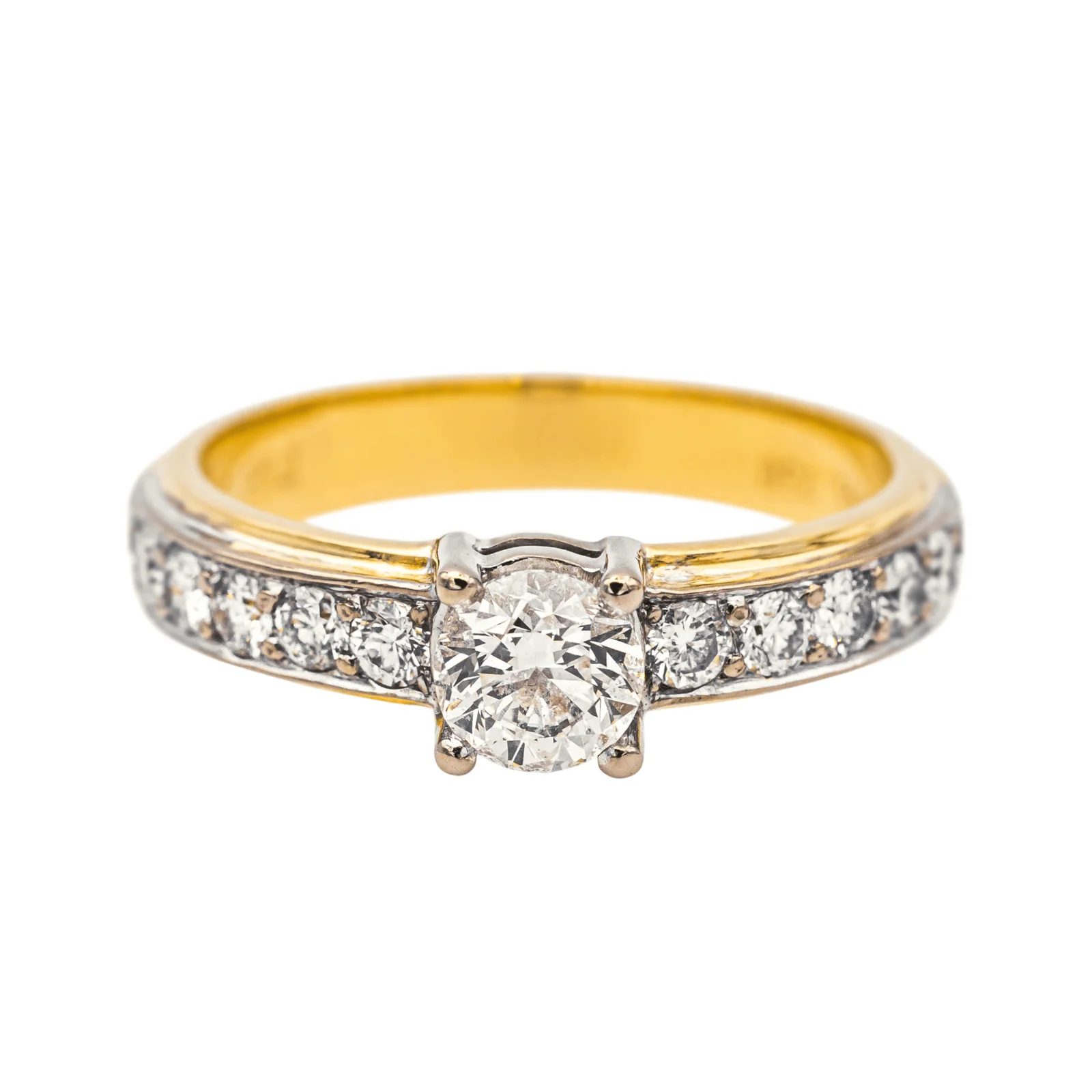 Yellow gold, White gold Diamond Ring  - Image 3