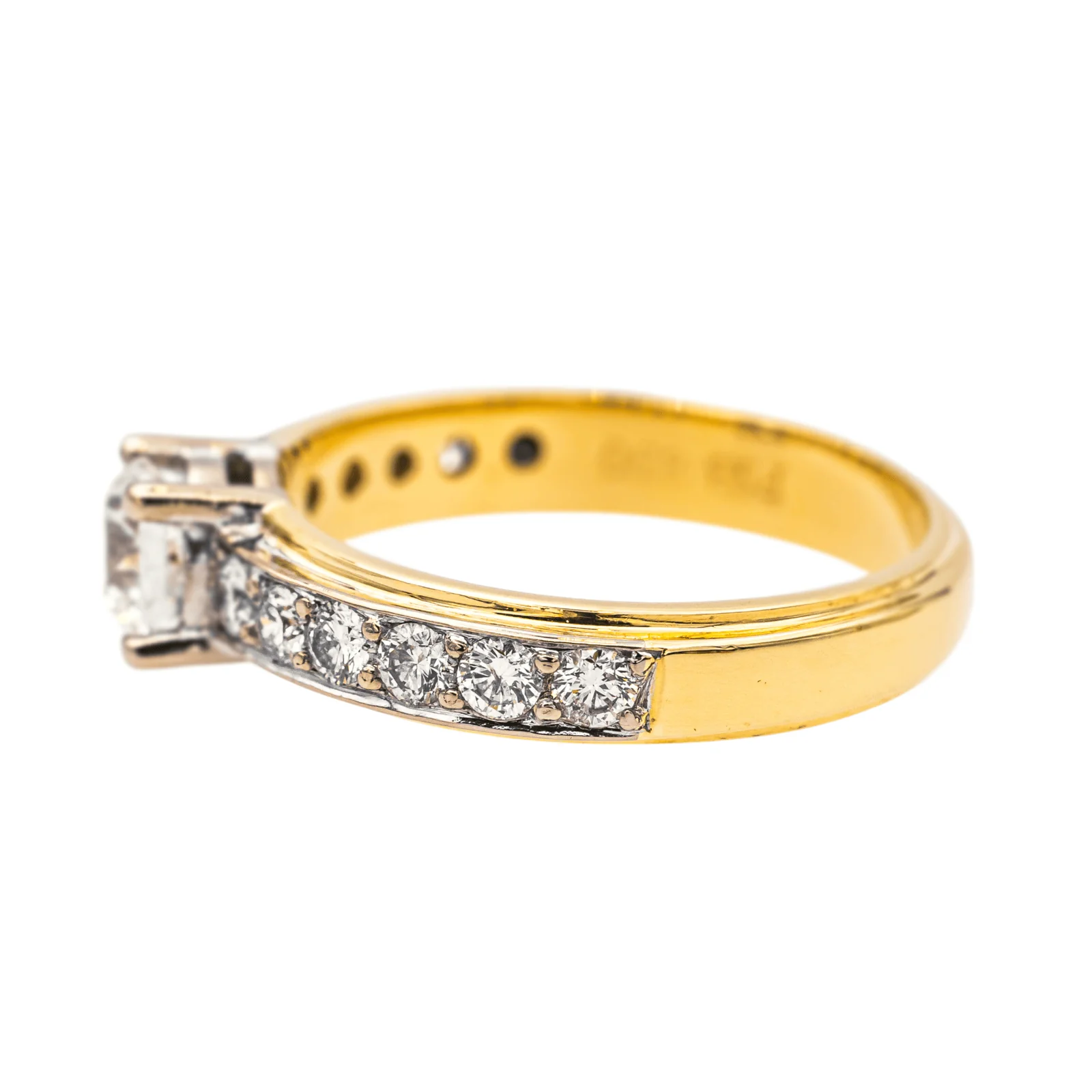 Yellow gold, White gold Diamond Ring  - Image 5