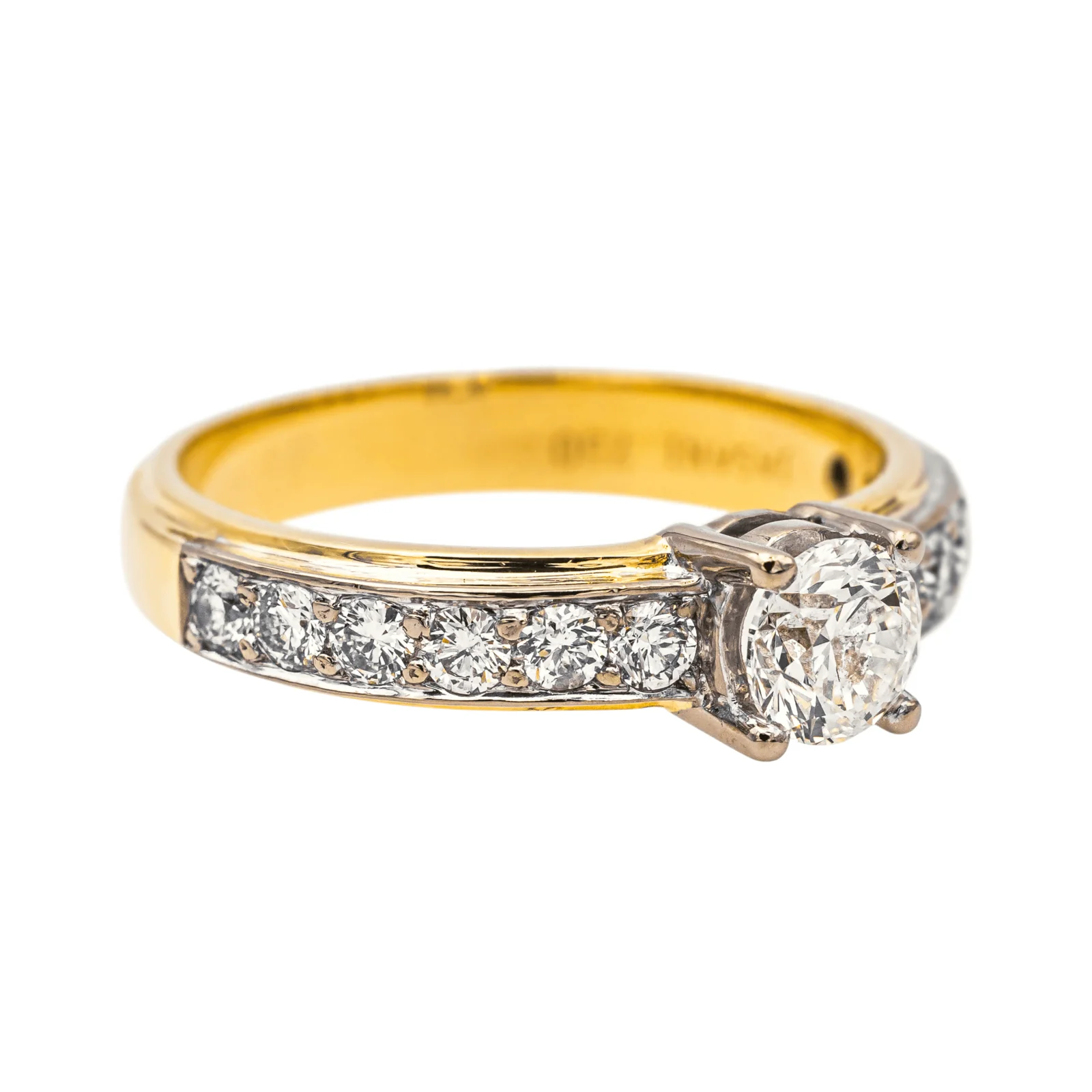 Yellow gold, White gold Diamond Ring  - Image 6