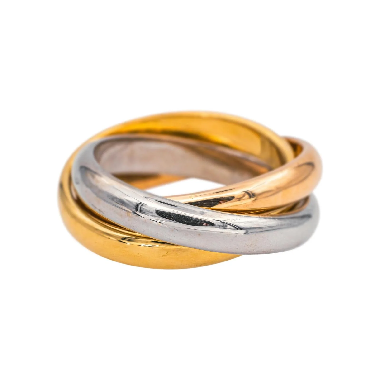 Yellow gold ring, rose gold, white gold 