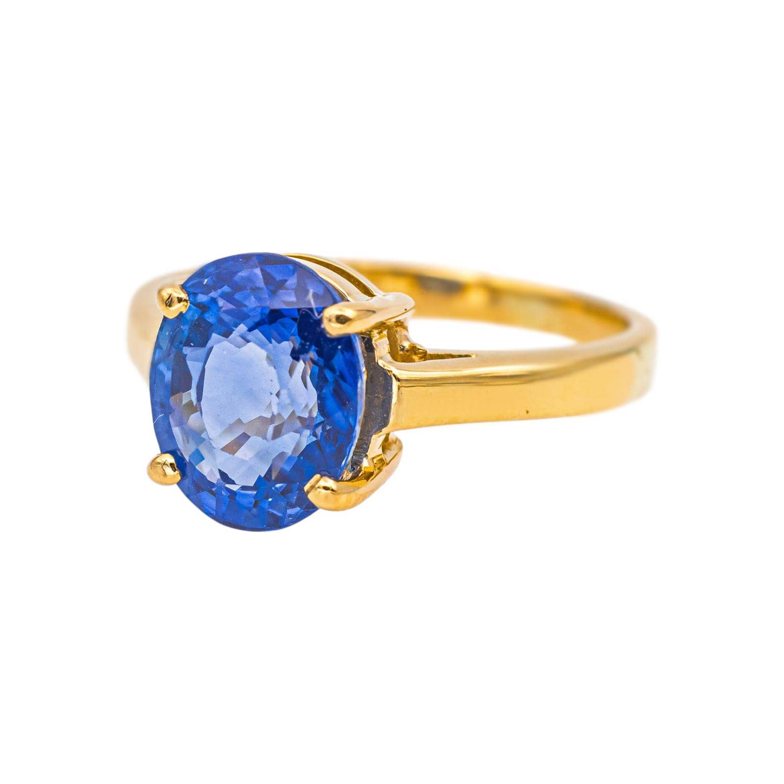 Yellow Gold Sapphire Ring  - Image 3