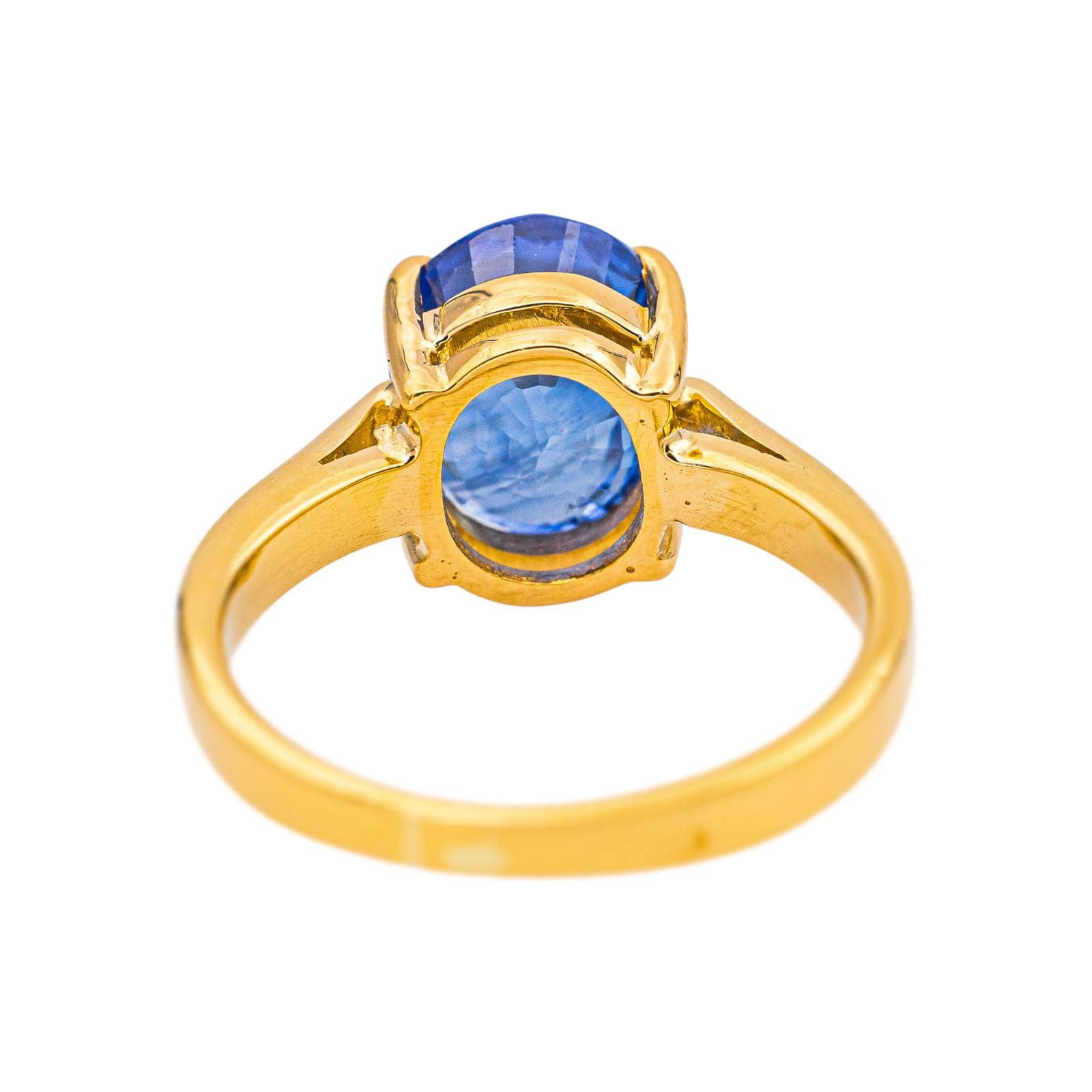 Yellow Gold Sapphire Ring  - Image 5