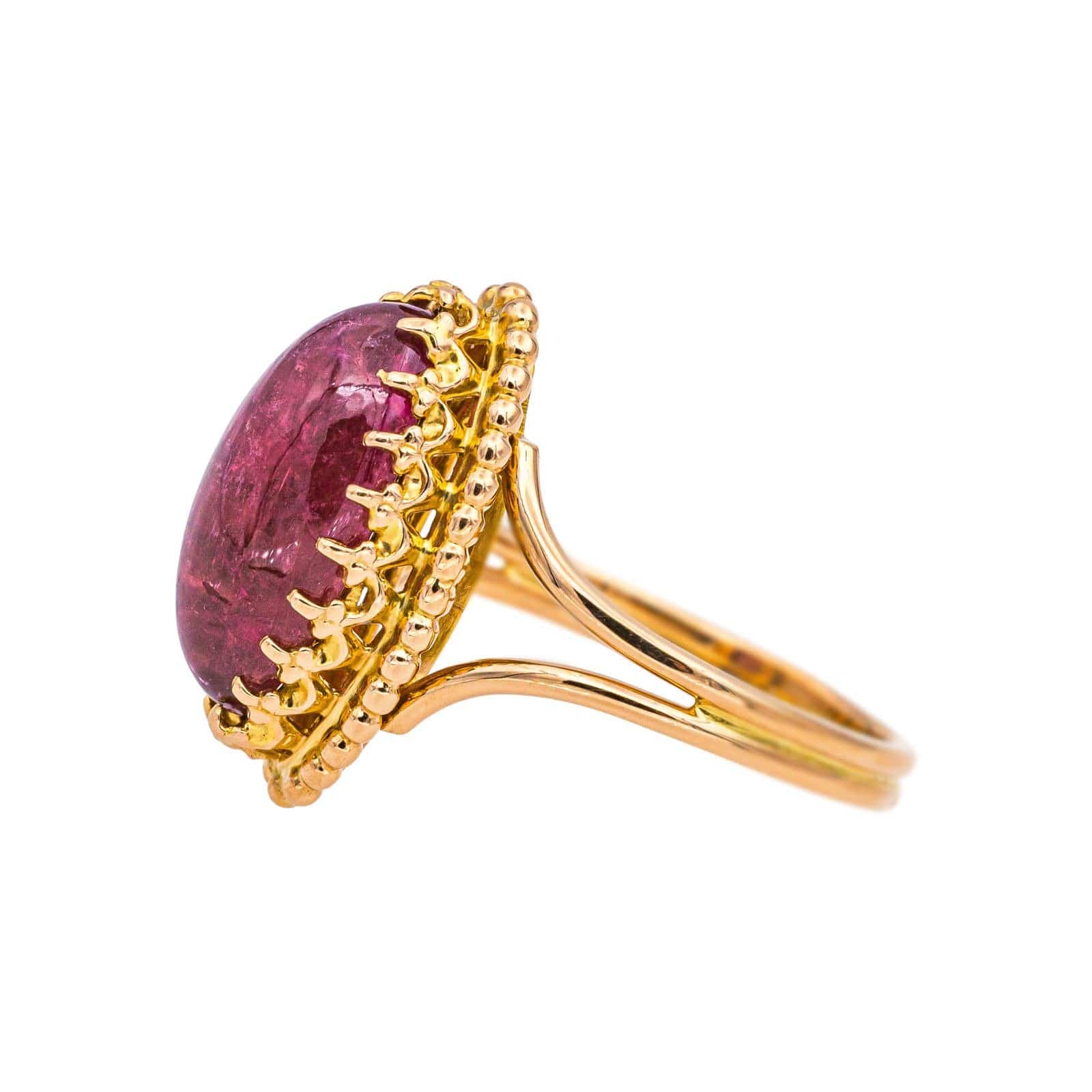 Yellow gold Tourmaline ring - Image 4