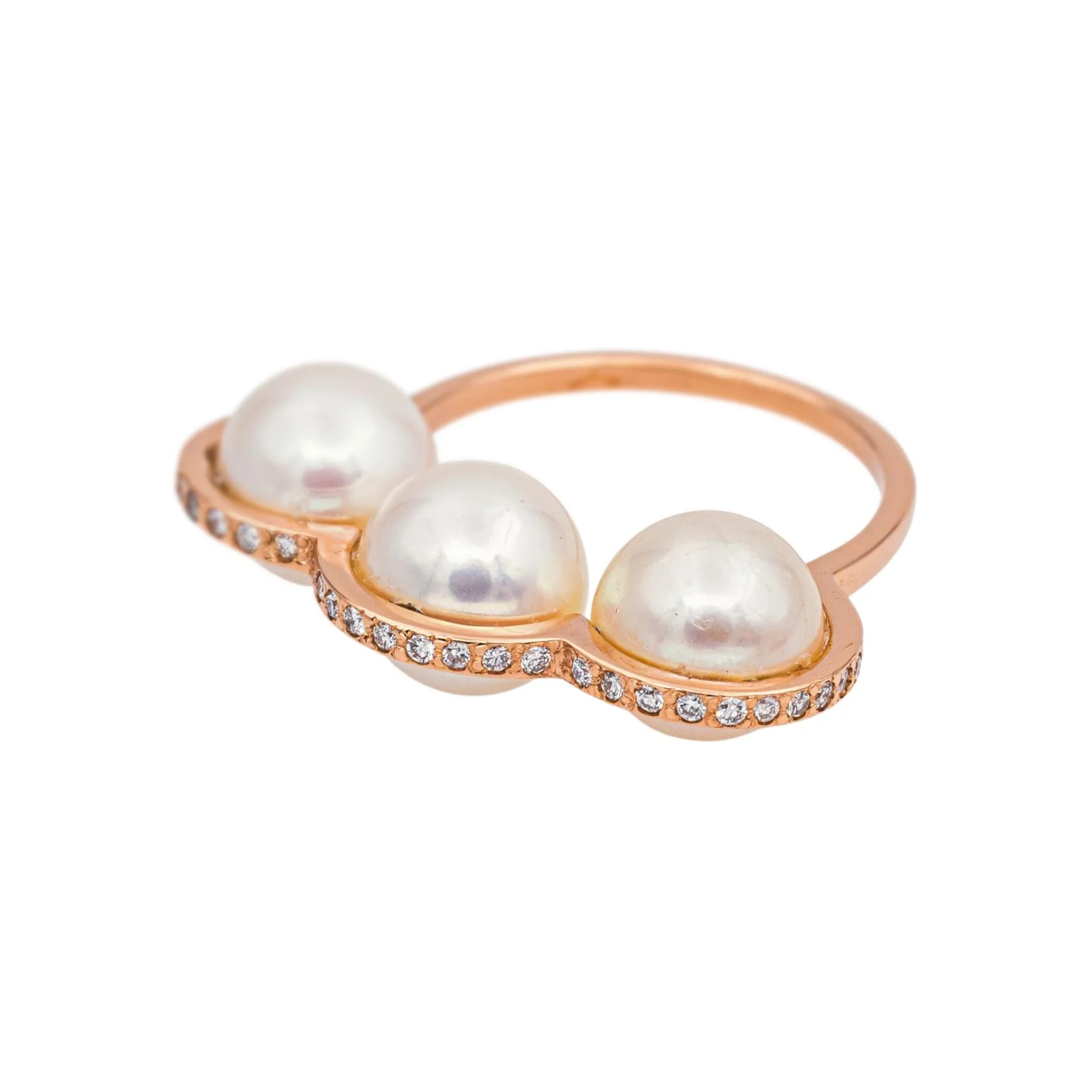 Rose gold diamond ring - Image 4