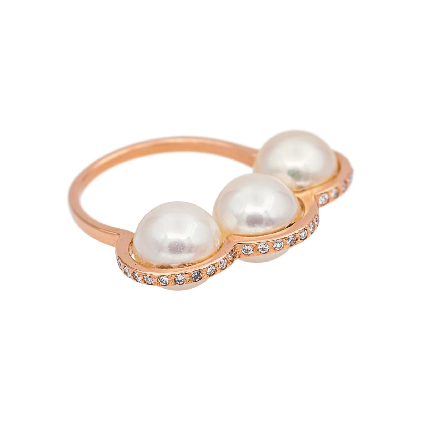 Rose gold diamond ring - Image 5