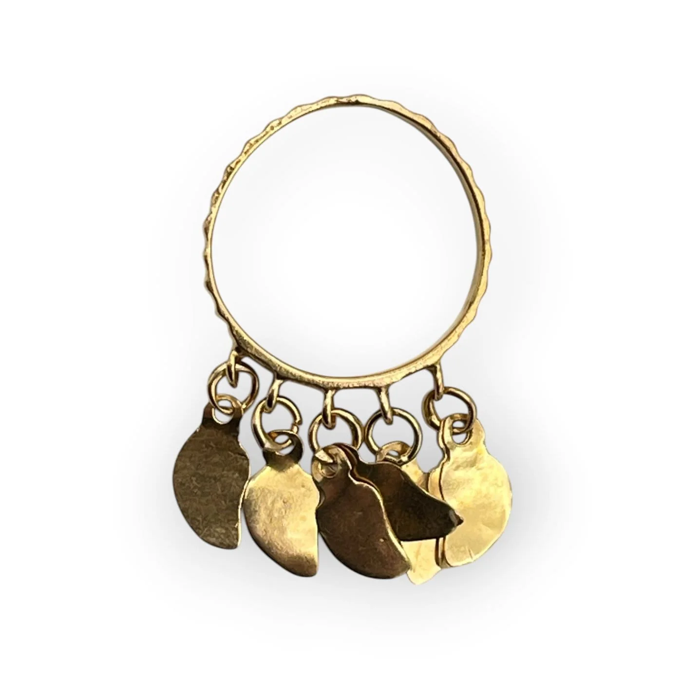 750 yellow gold charm ring  - Image 7