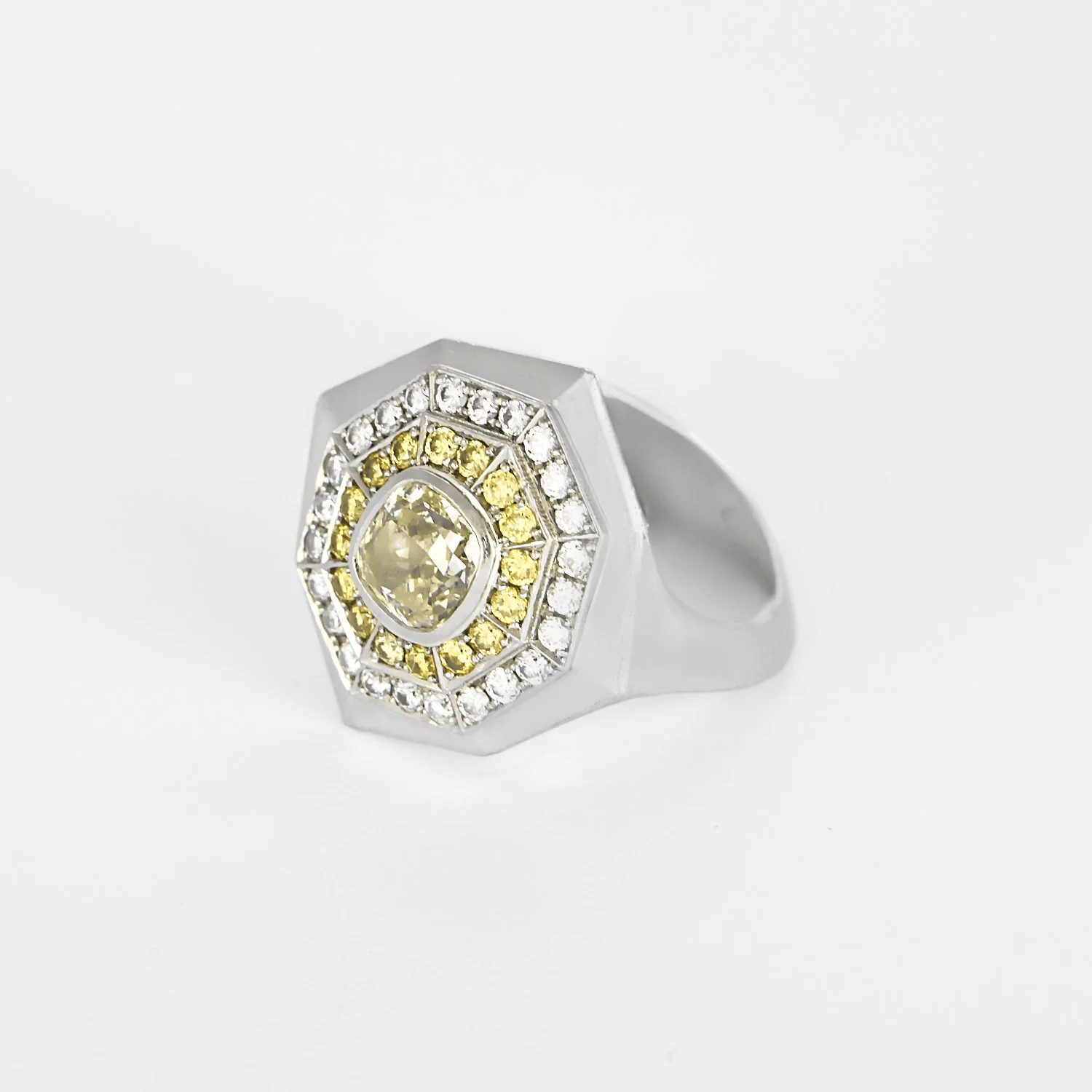 Ring platinum Diamond  - Image 3