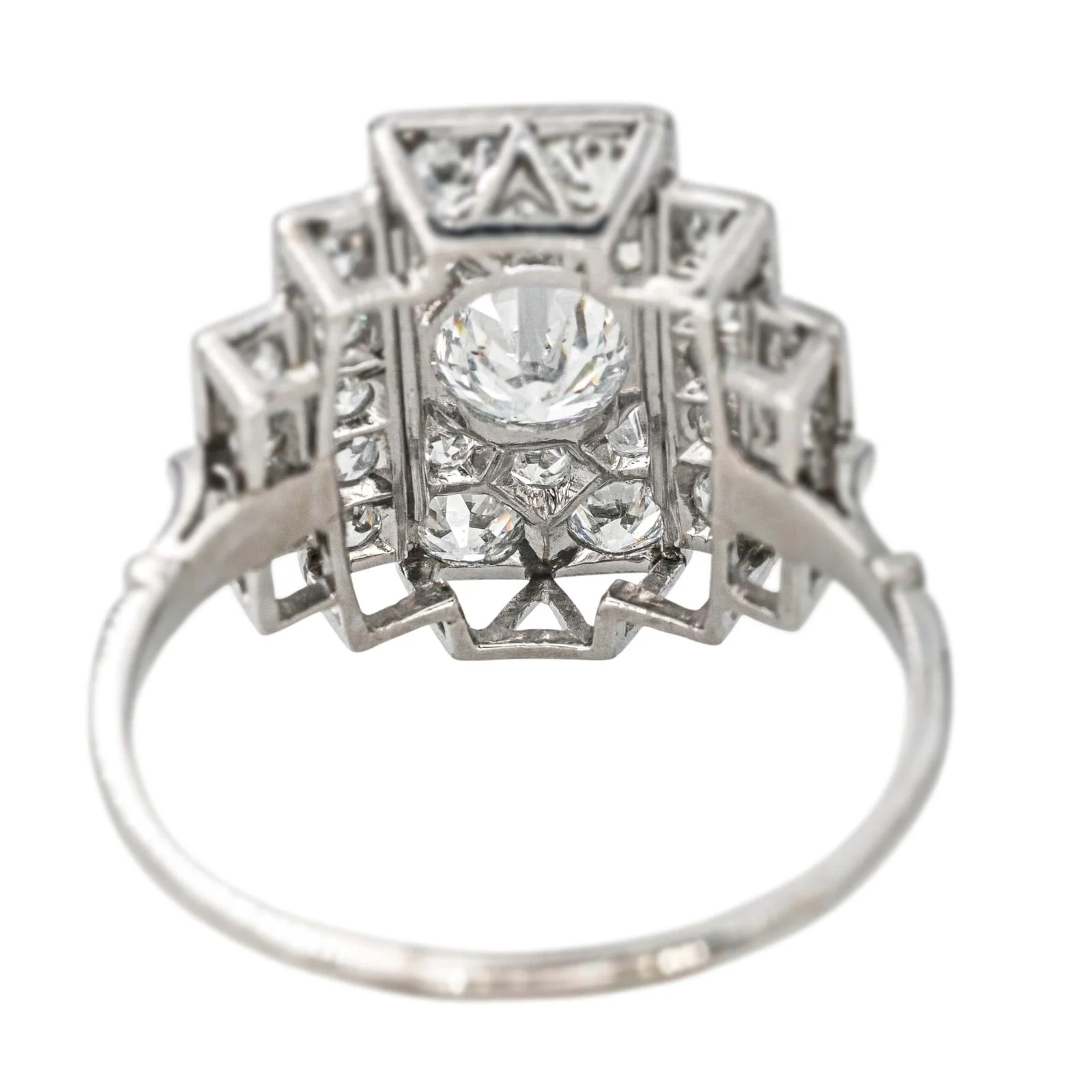 Ring platinum, White gold Diamond  - Image 5