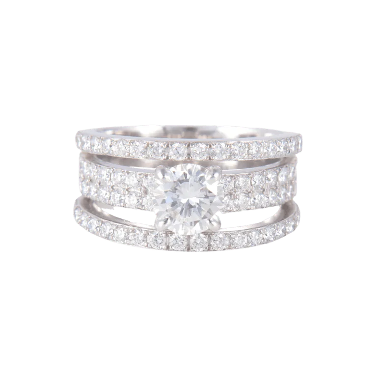 Solitaire Ring 0.98ct F VS1