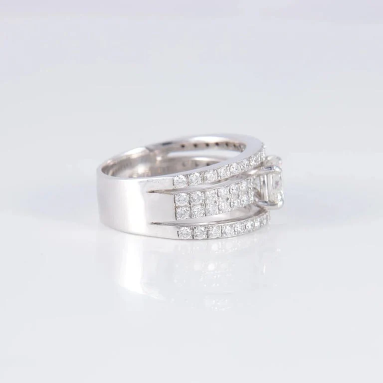Solitaire Ring 0.98ct F VS1 - Image 3