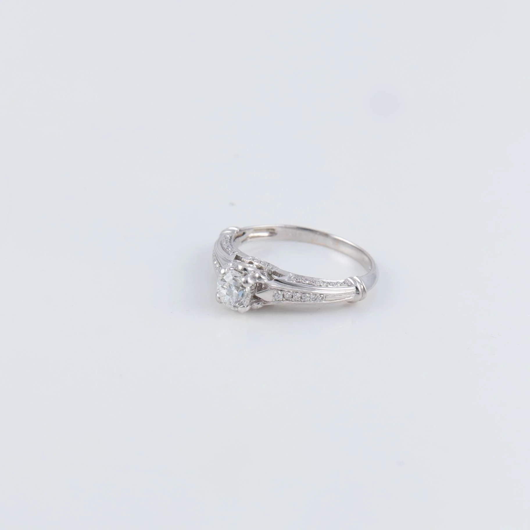 Openwork Solitaire Ring - Image 2