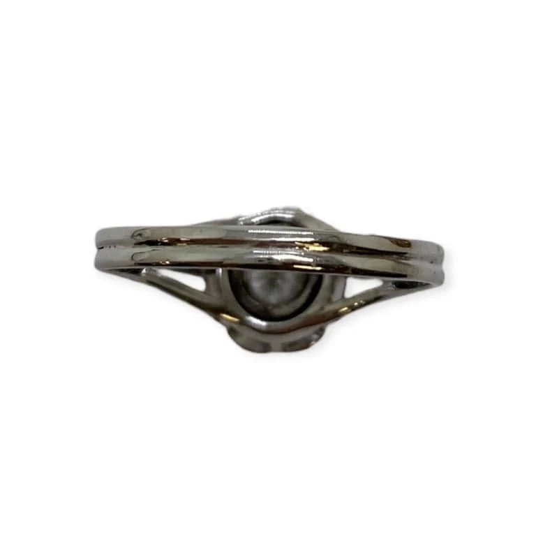 Ring Solitaire diamond in 18K white gold  - Image 6