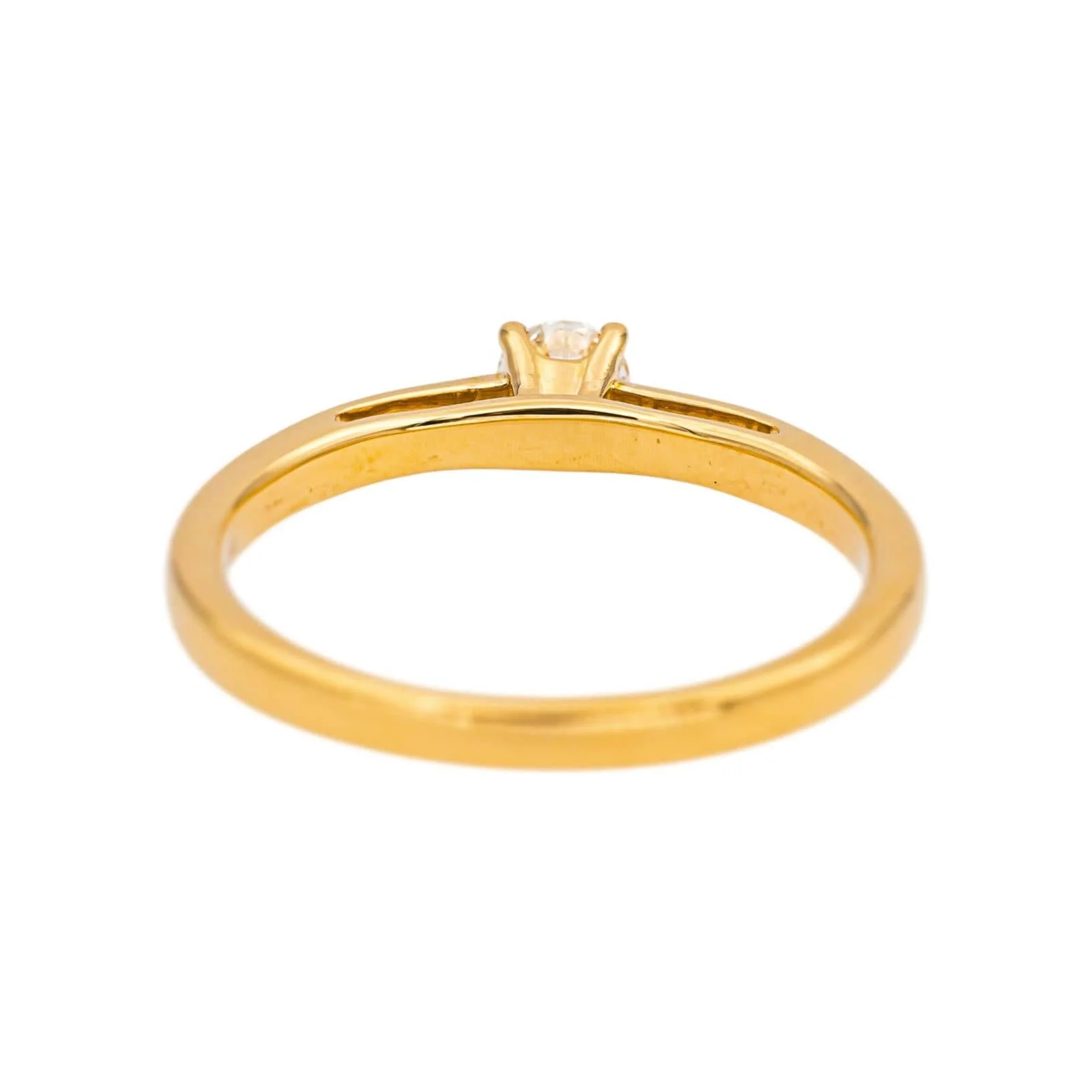 Ring Solitaire Yellow gold Diamond  - Image 5