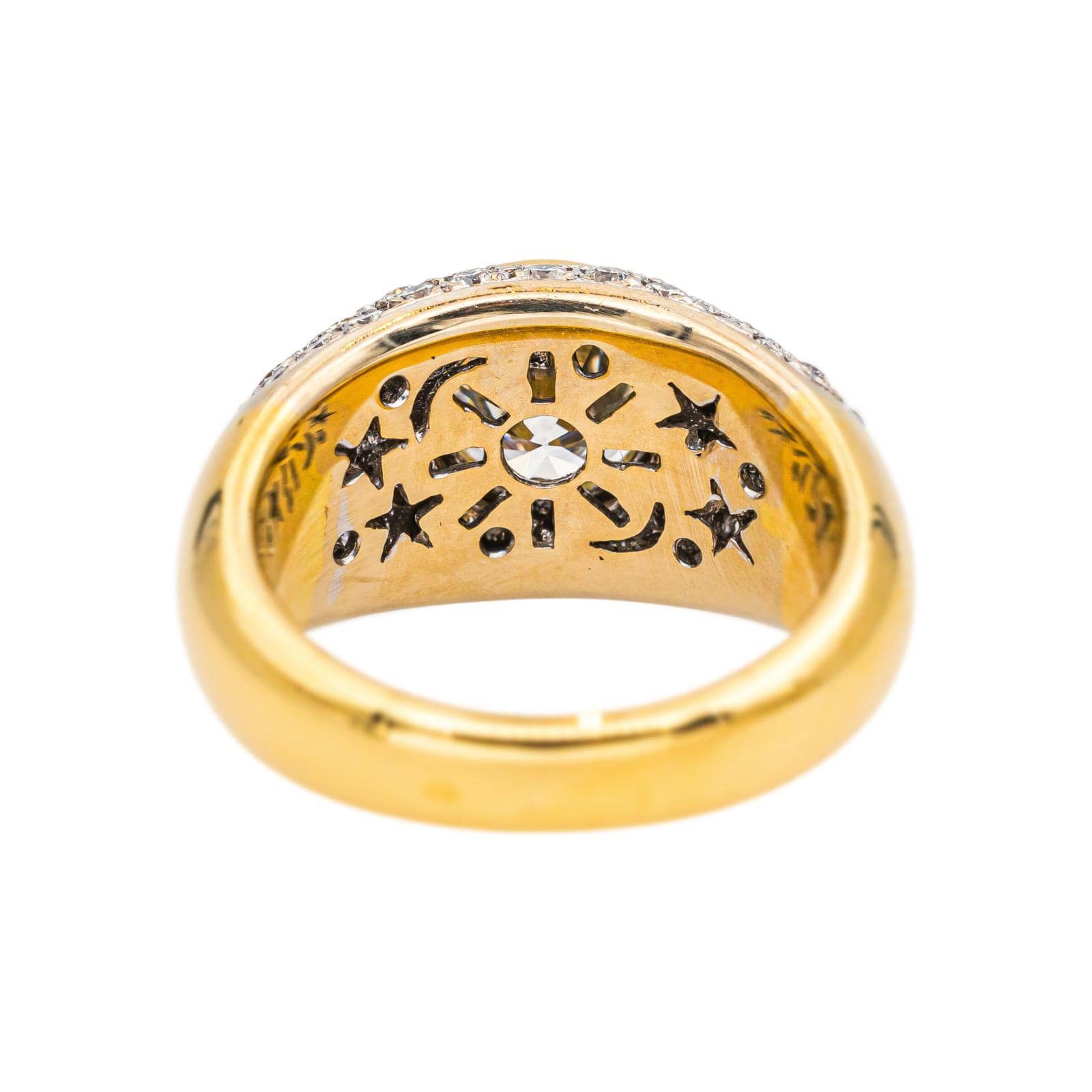 Ring Solitaire Yellow gold, White gold Diamond  - Image 5