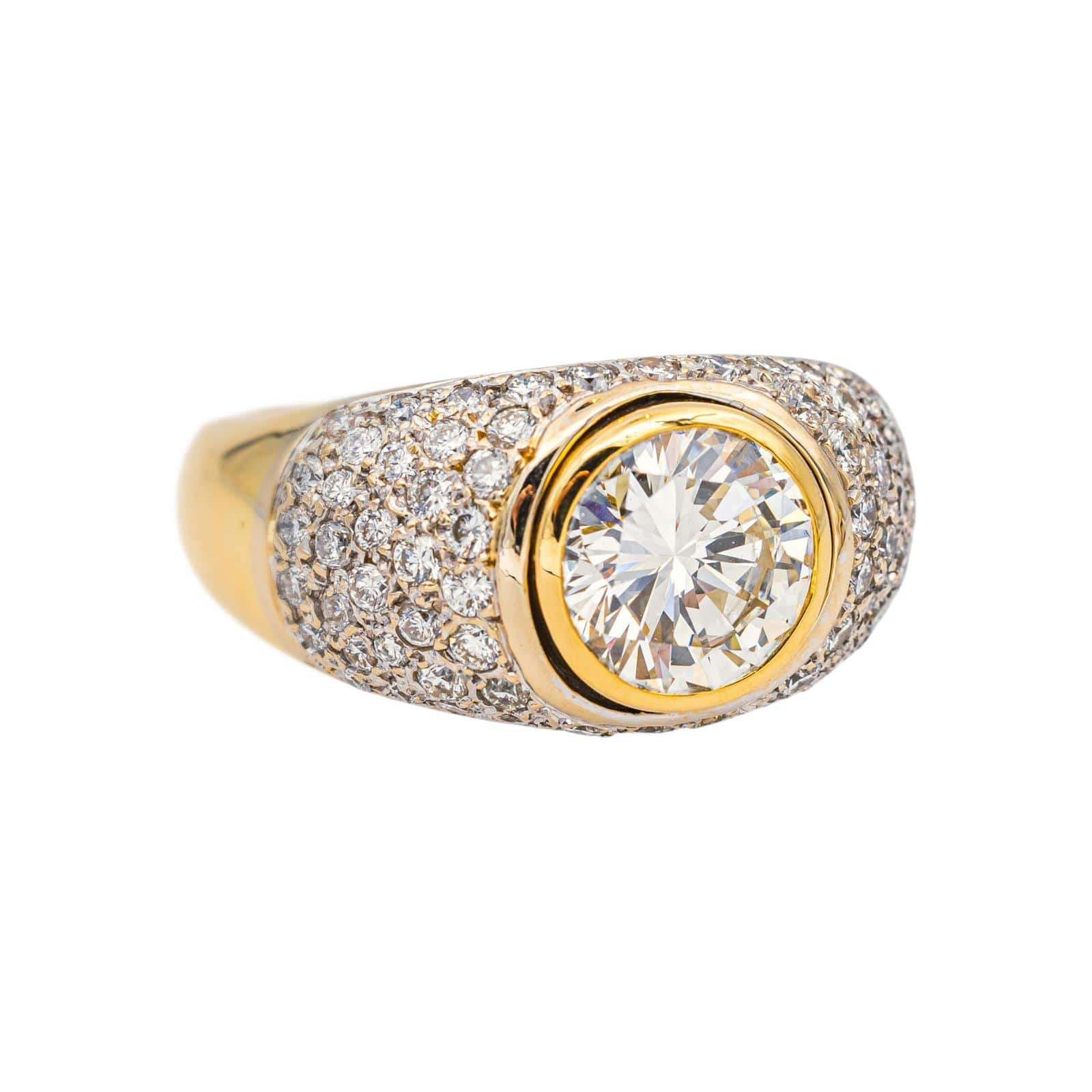 Ring Solitaire Yellow gold, White gold Diamond  - Image 6