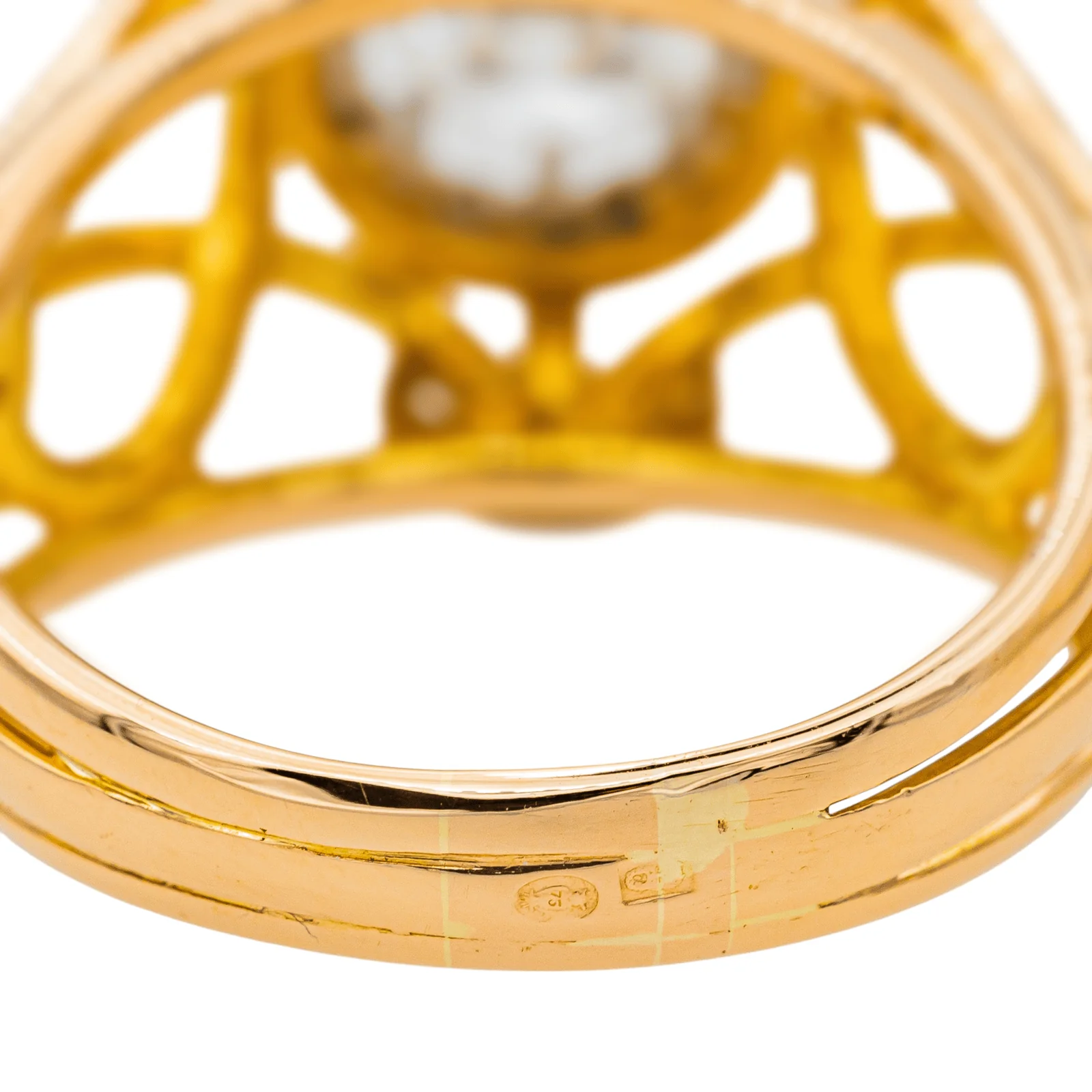 Ring Solitaire Rose gold, platinum Diamond  - Image 7