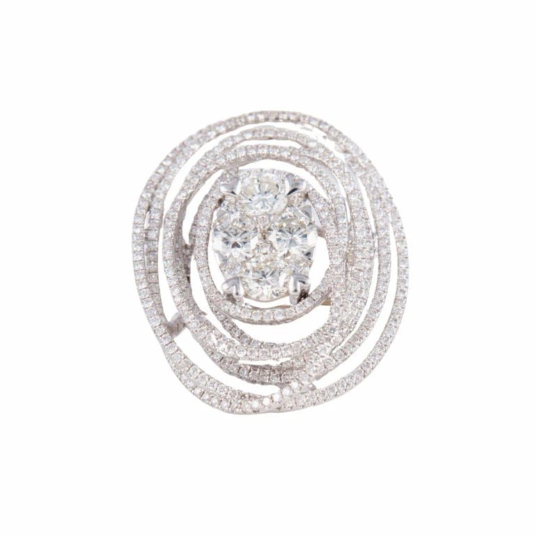 Spiral Diamond Ring