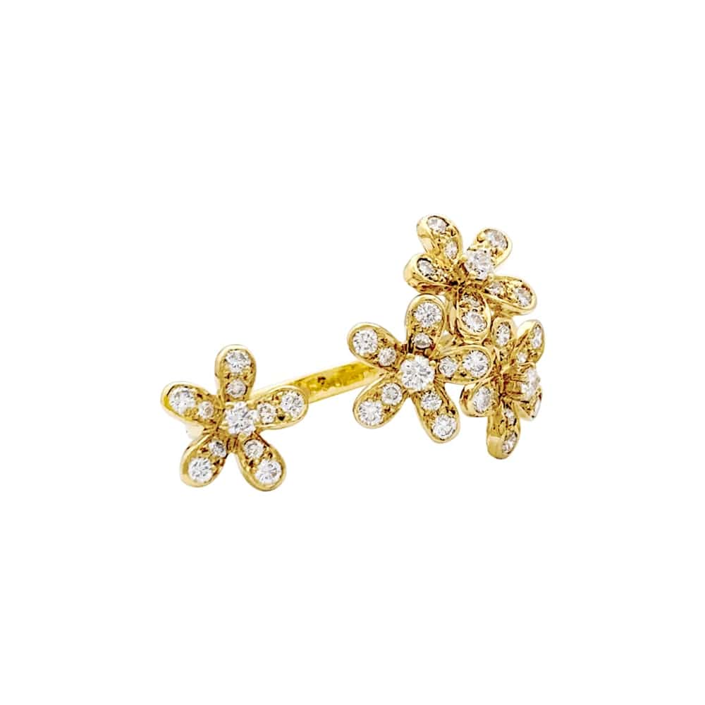 Van Cleef & Arpels ring, "Socrate", yellow gold and diamonds.  - Image 3