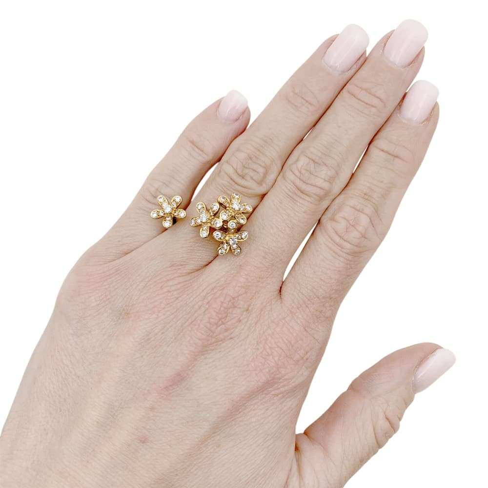 Van Cleef & Arpels ring, "Socrate", yellow gold and diamonds.  - Image 6