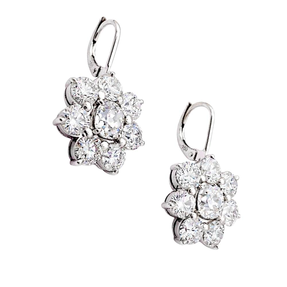 Earrings Sleepers earrings, white gold and diamonds.  - Image 5