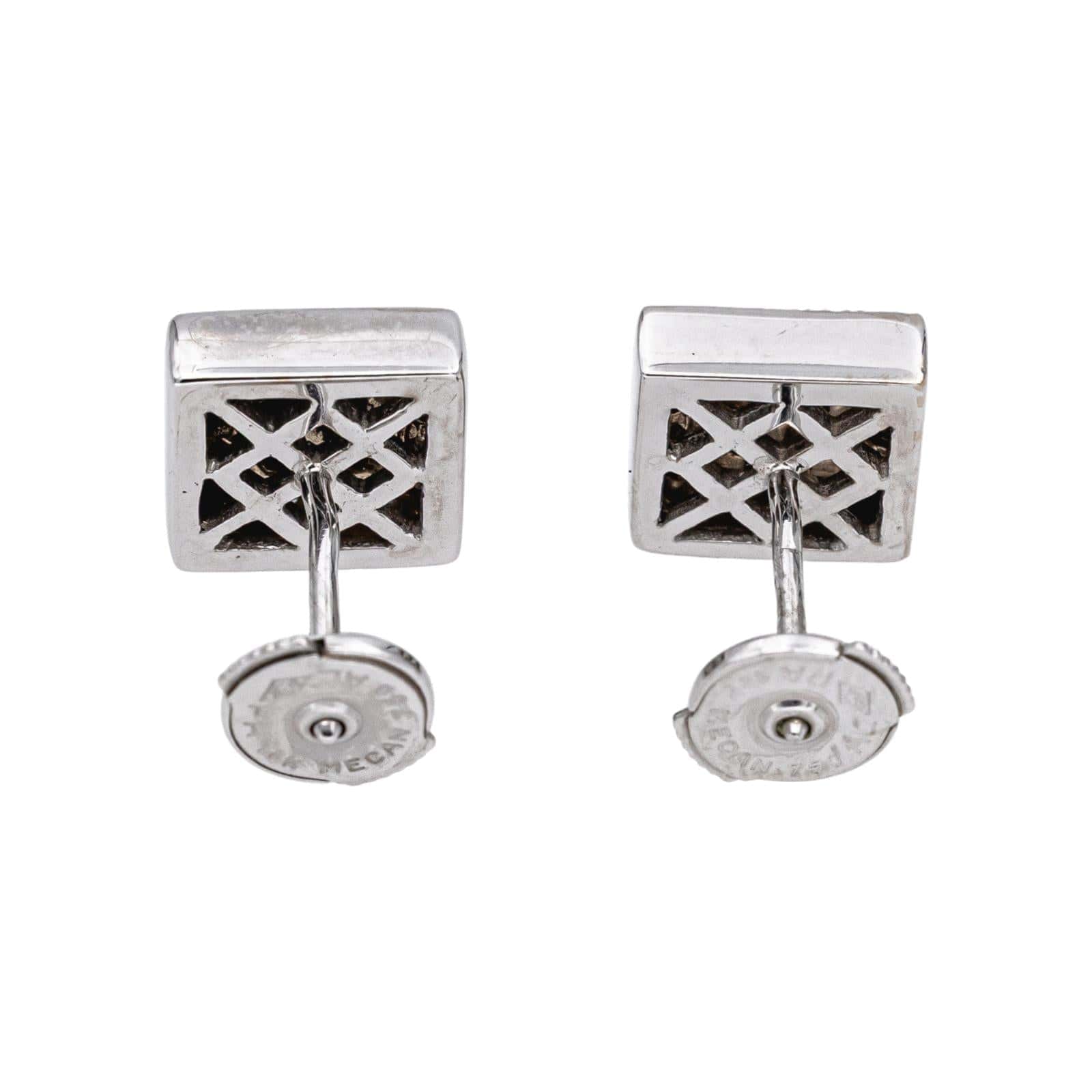 White gold diamond earrings  - Image 5
