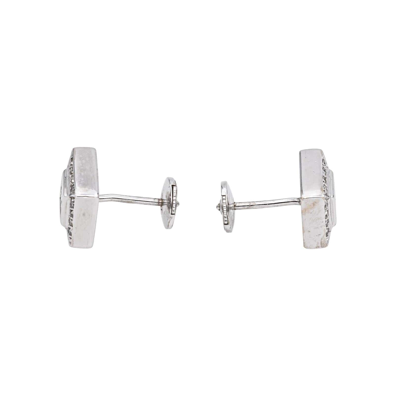 White gold diamond earrings  - Image 6