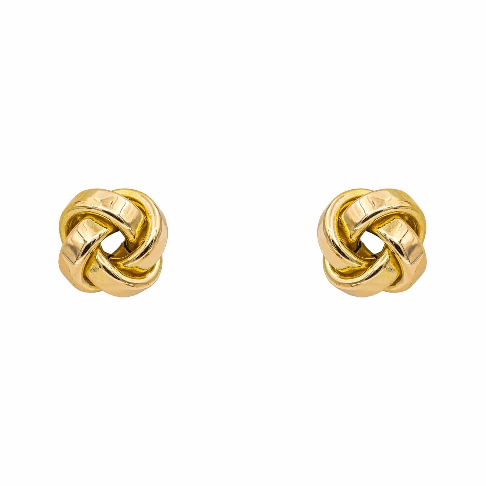 Yellow gold stud earrings 