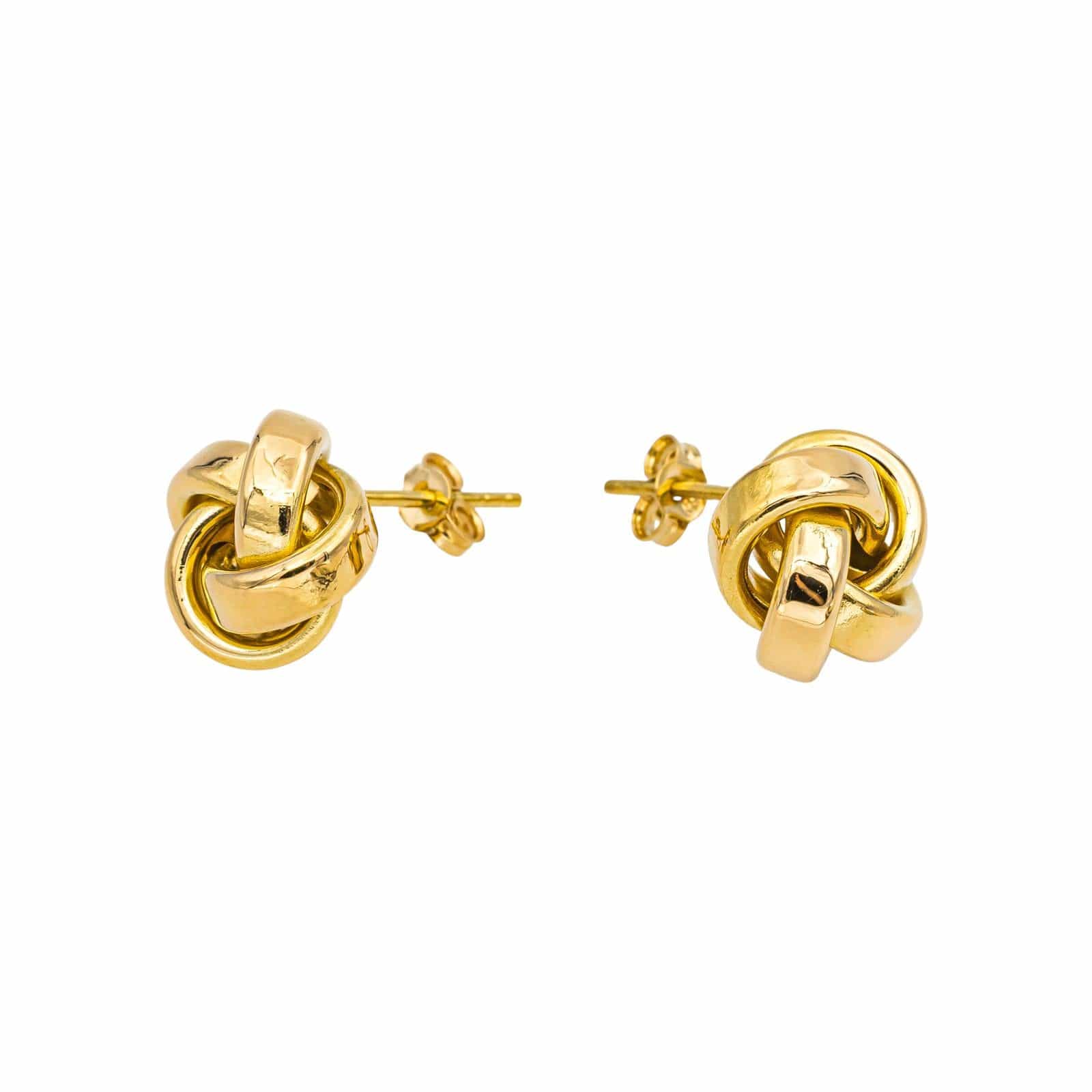 Yellow gold stud earrings  - Image 6