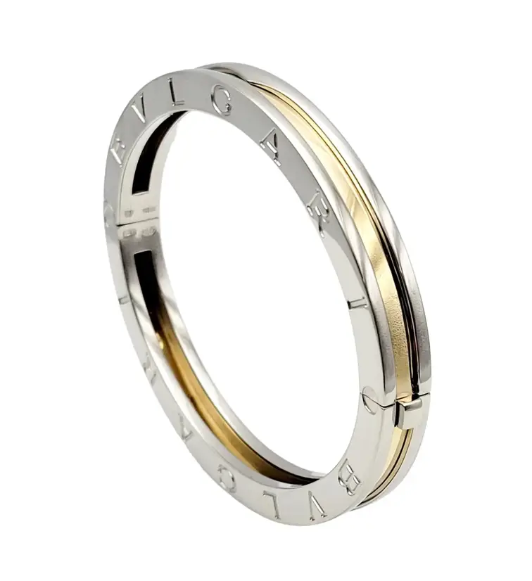 Bracelet Bulgari B.zero1 gold and steel small - Image 2
