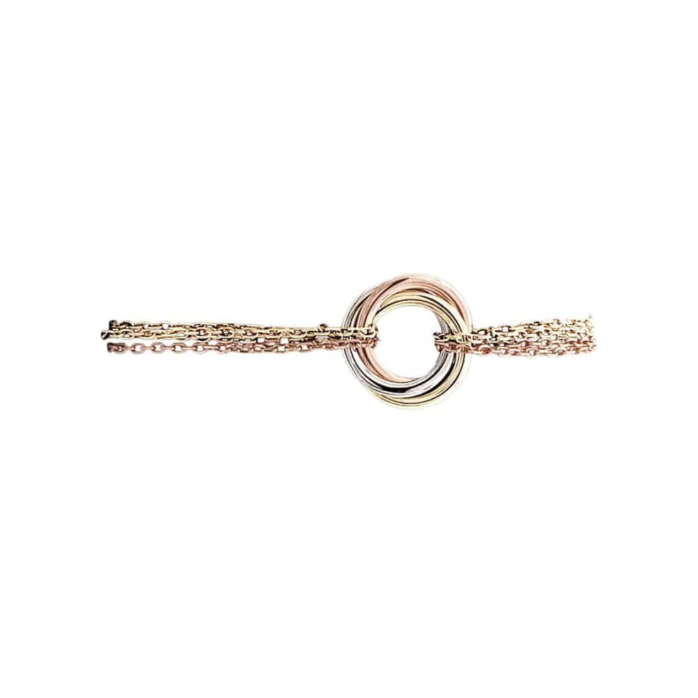 Bracelet Cartier "Trinity", three tones of gold. - Image 3