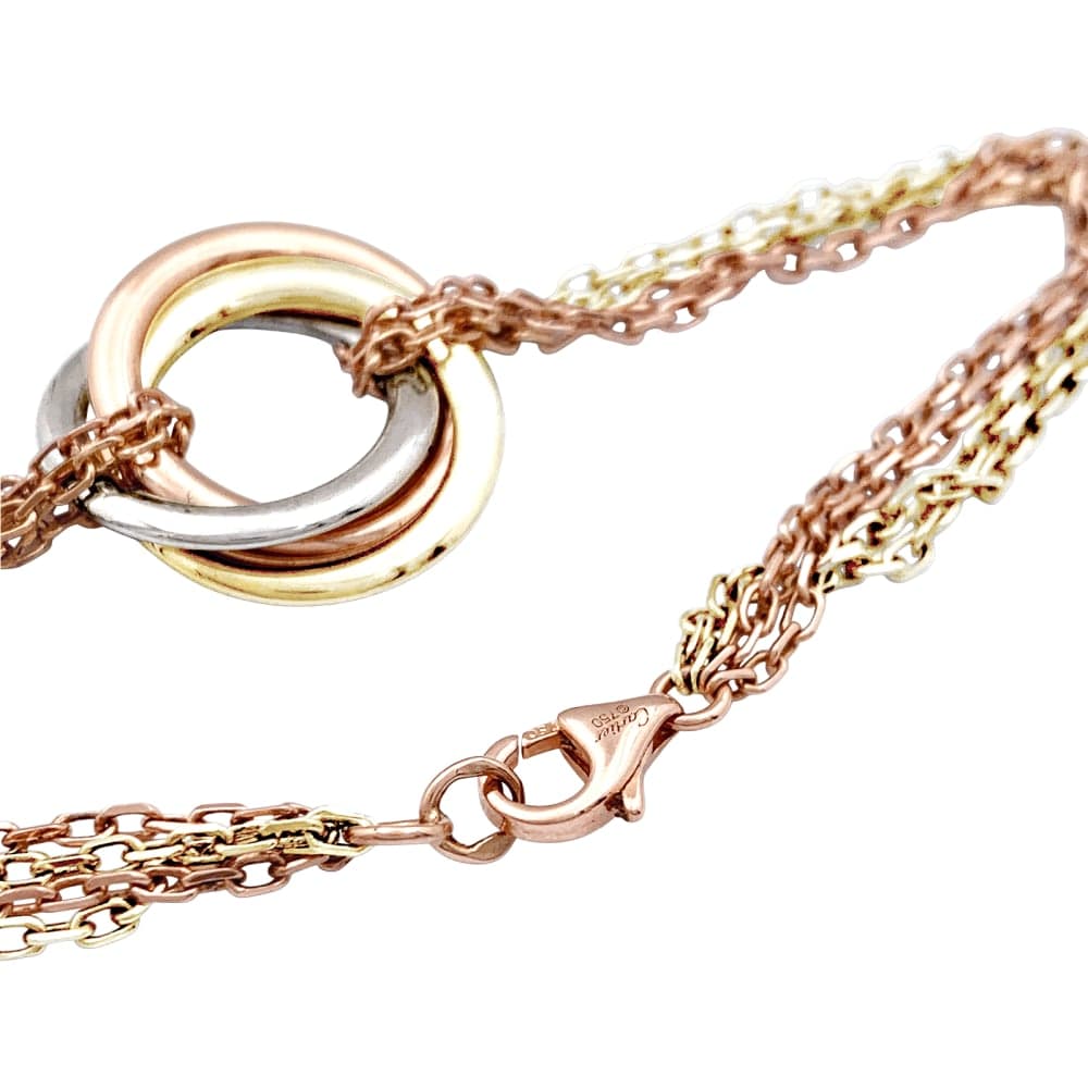 Bracelet Cartier "Trinity", three tones of gold. - Image 4
