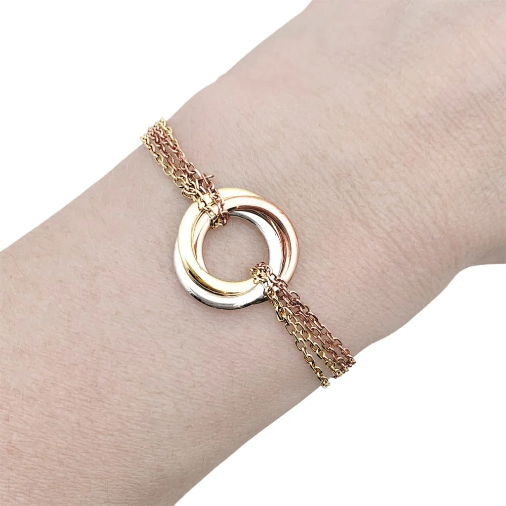 Bracelet Cartier "Trinity", three tones of gold. - Image 5