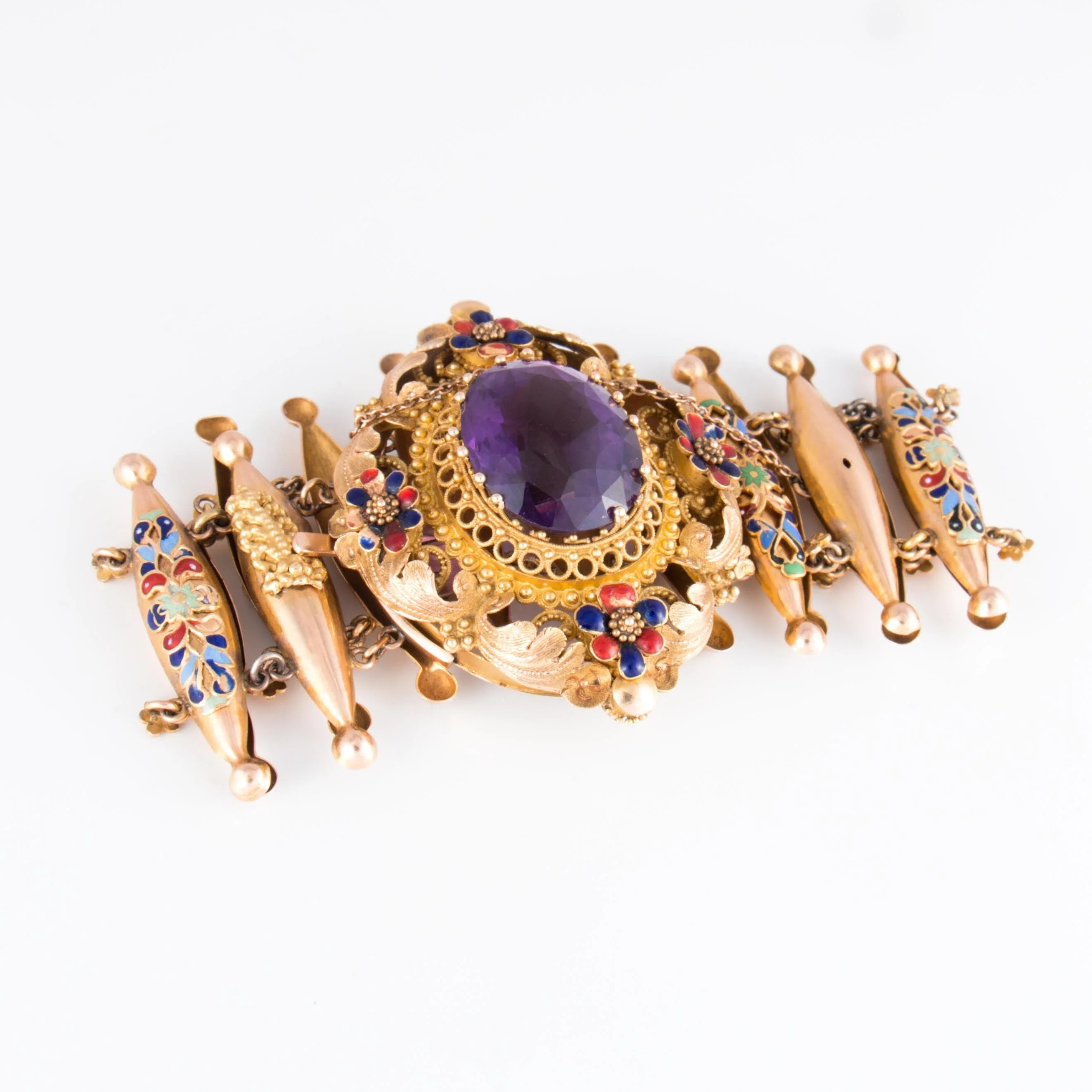Victorian era enameled bracelet - Image 4