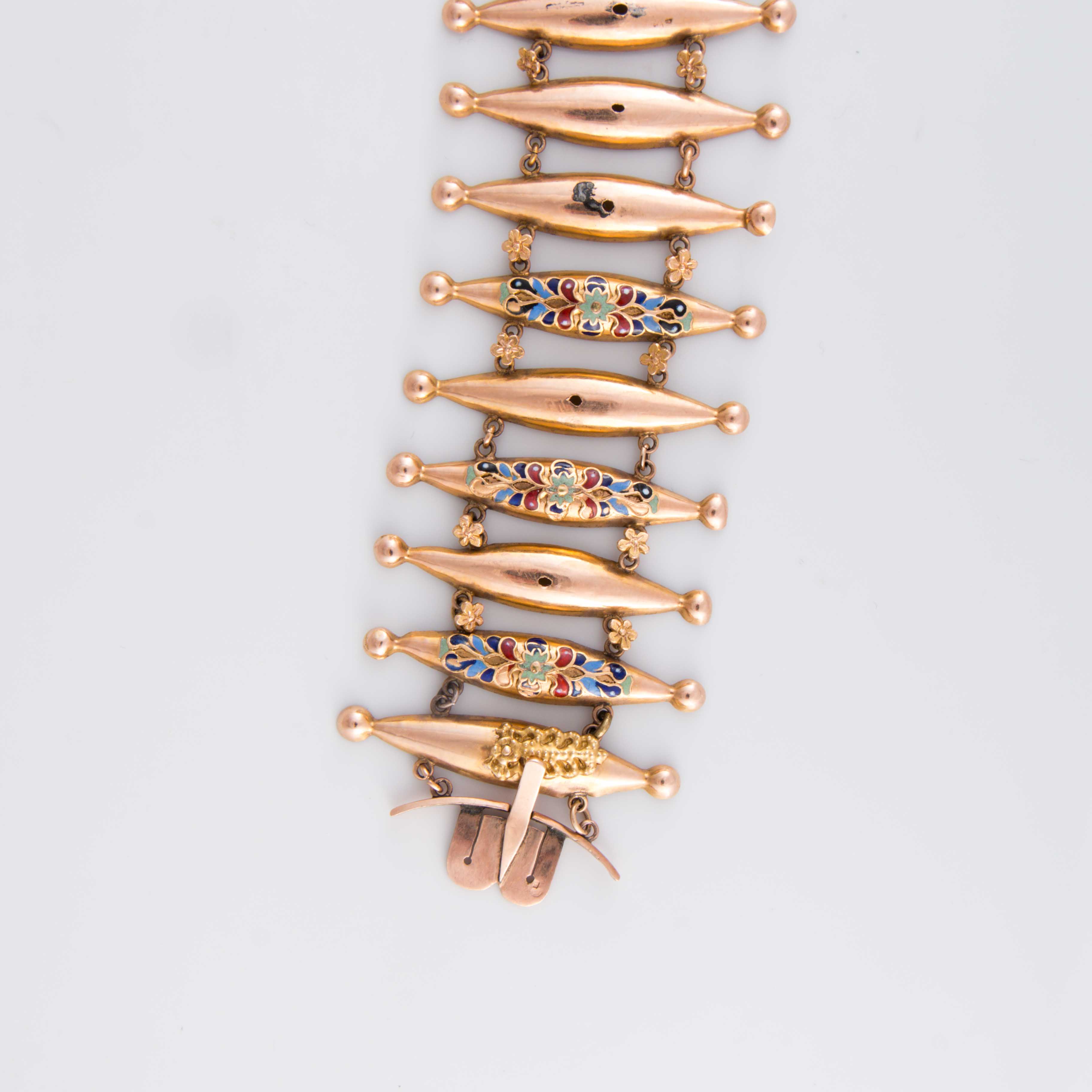 Victorian era enameled bracelet - Image 6