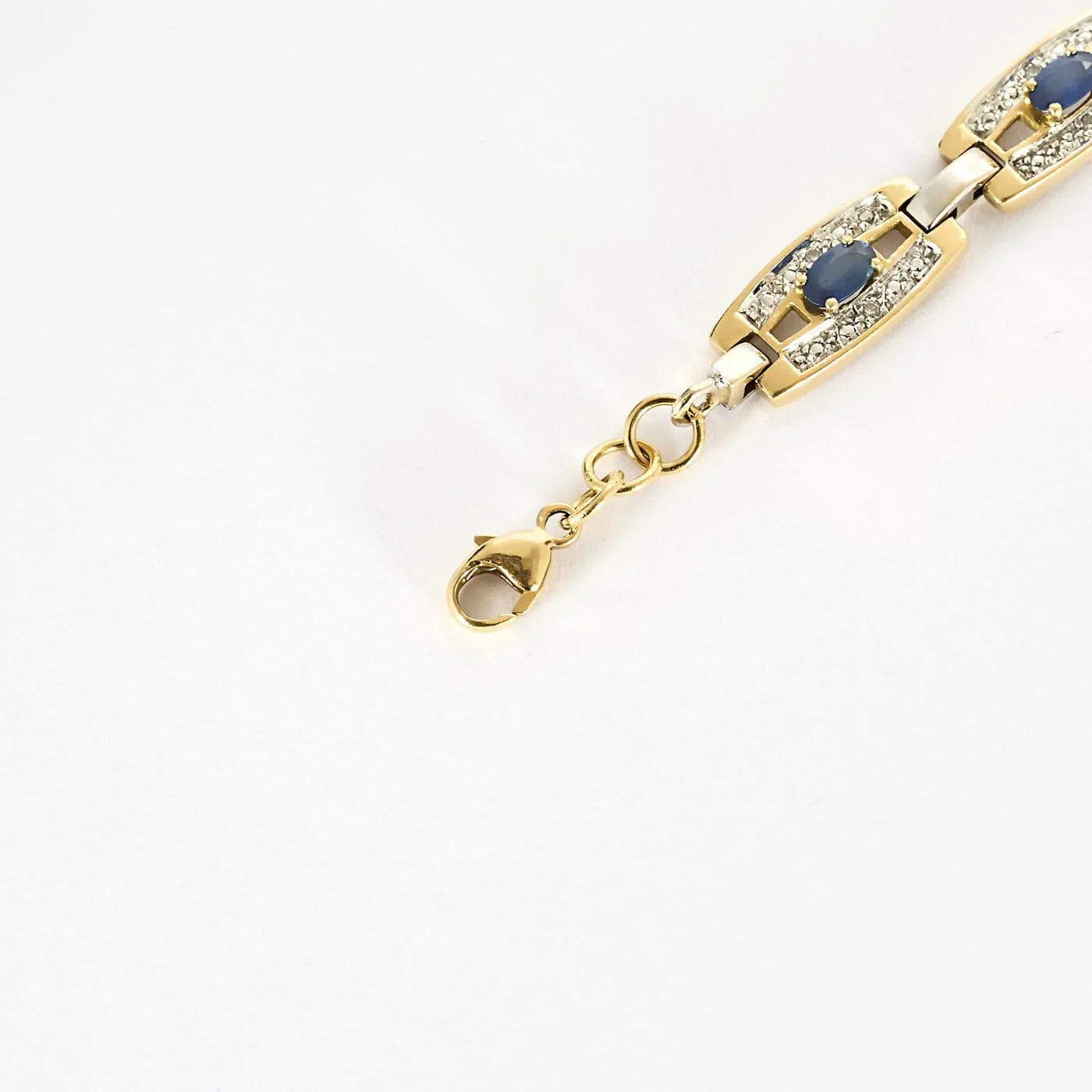 Two-tone gold and sapphire bracelet  - Image 5