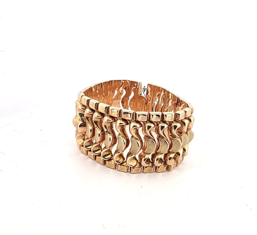 Solid 18 ct yellow gold bracelet 