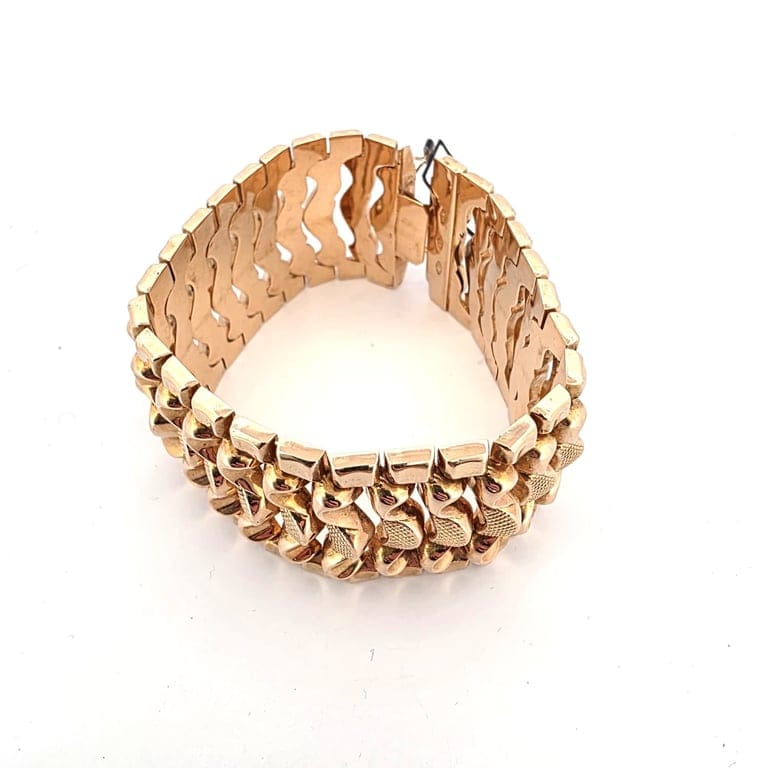 Solid 18 ct yellow gold bracelet  - Image 2