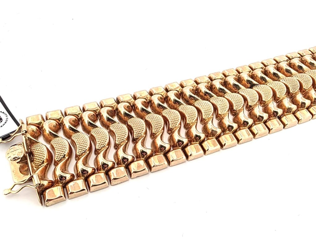 Solid 18 ct yellow gold bracelet  - Image 3