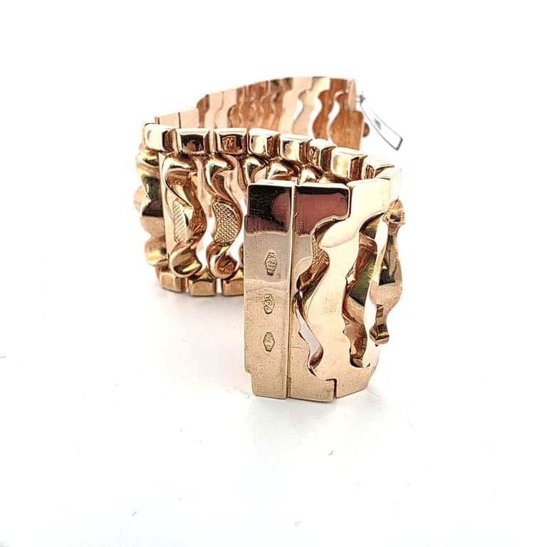 Solid 18 ct yellow gold bracelet  - Image 8