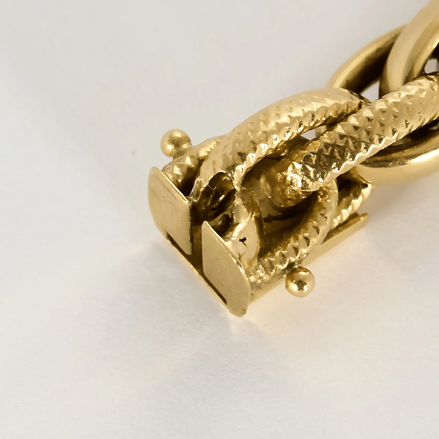 Braided yellow gold bracelet  - Image 4