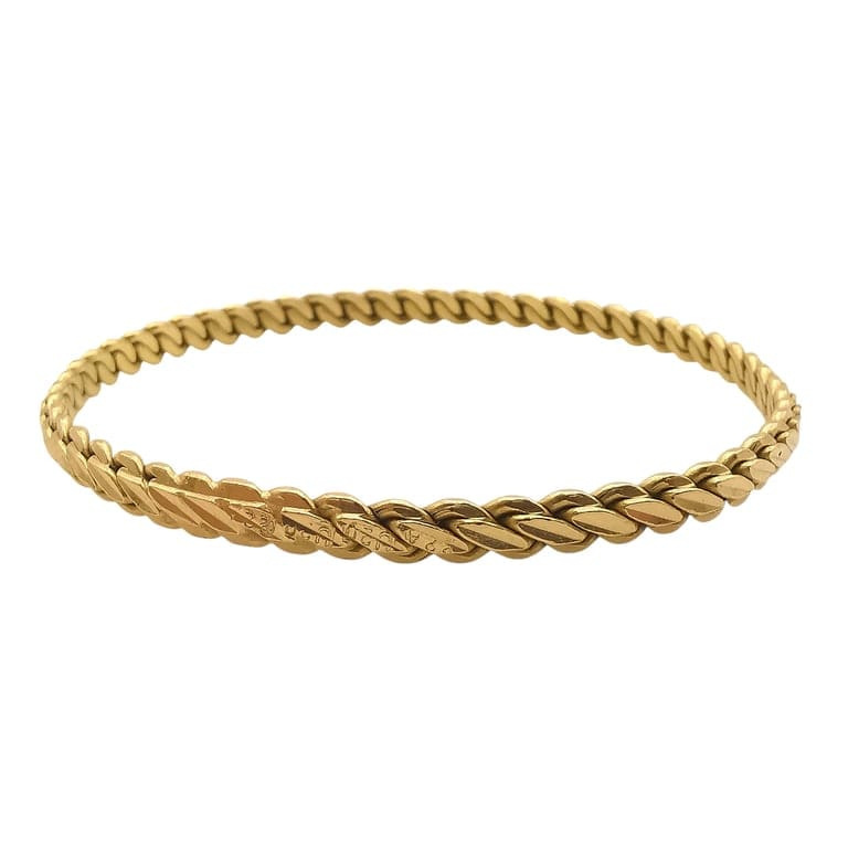 22-carat yellow gold bangle bracelet 