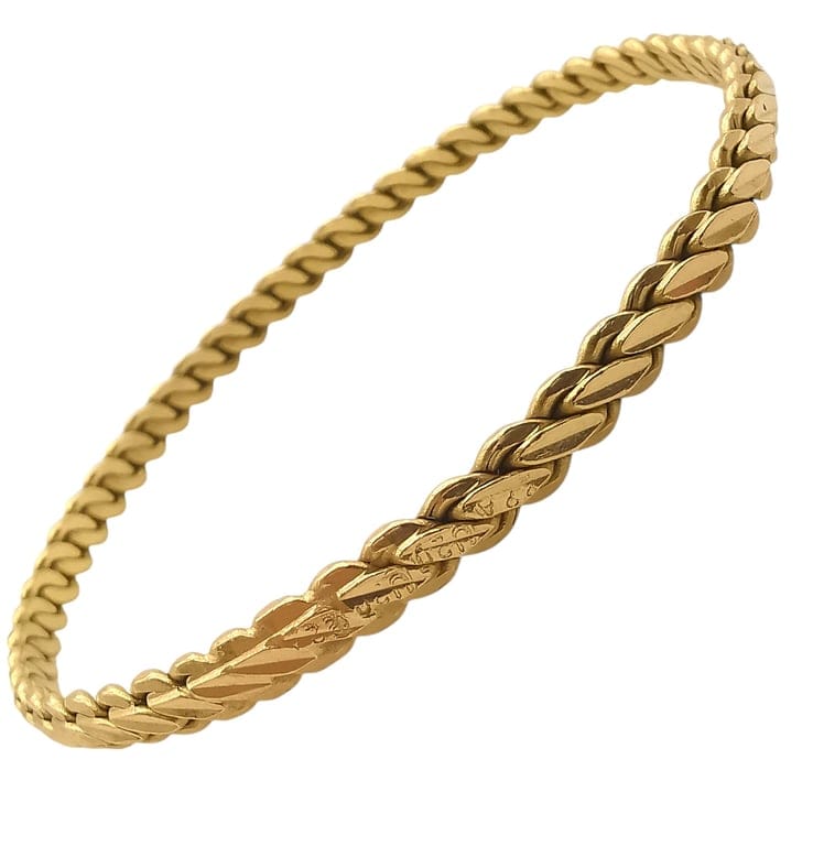 22-carat yellow gold bangle bracelet  - Image 5