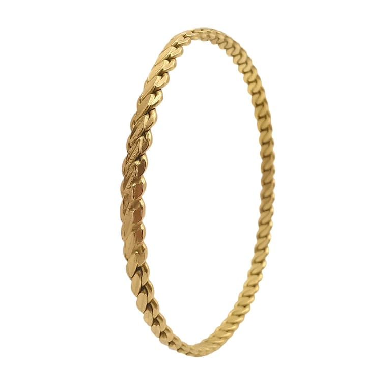 22-carat yellow gold bangle bracelet  - Image 6